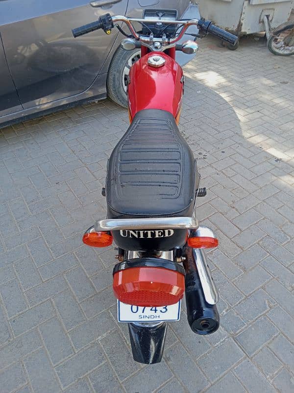 united 125 brand new condition total mileage 12504 hundred percent 12