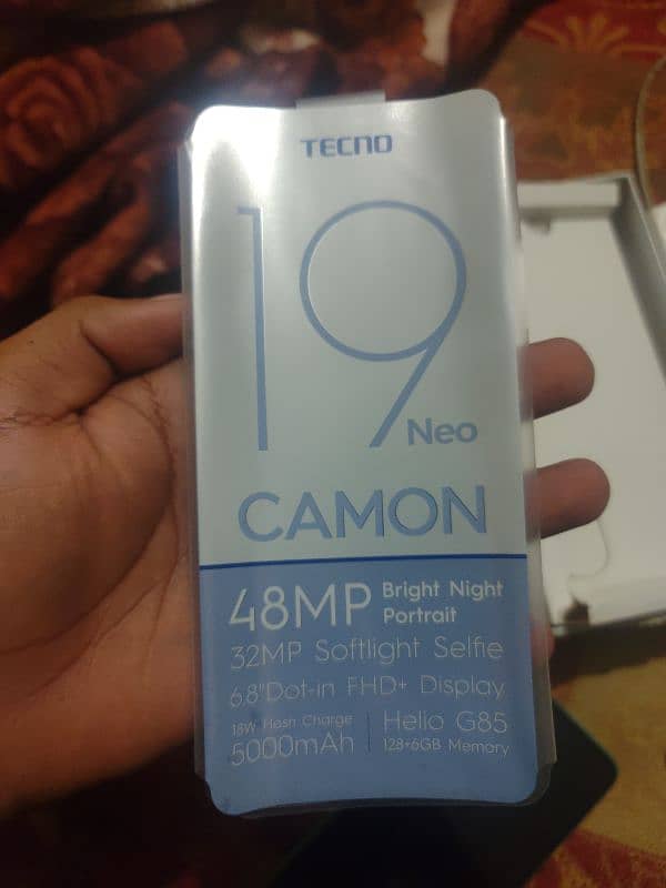 Tecno camon 19 neo 6+5GB Ram 128GB Rom 6