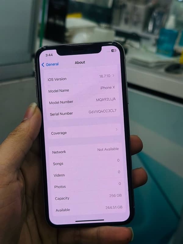 iphone x PTA 256gb 2