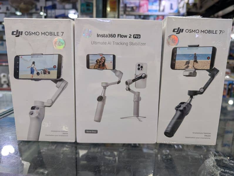 Insta360 Flow 2 Pro and DJI Osmo Mobile 7p and 7 box pack 0323-2054464 0