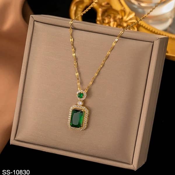 Green Diamonds Twist Chain - Necklace 0