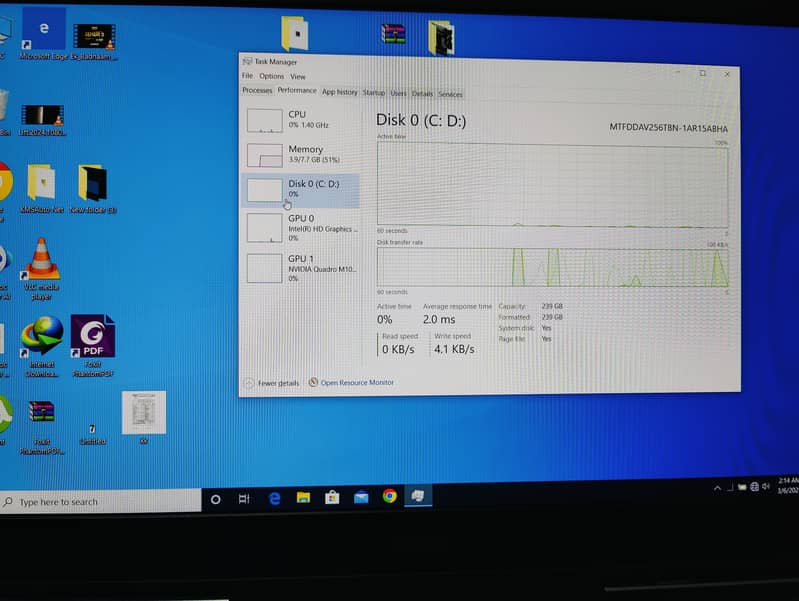 Dell Precision 7510 i7 with Nvidia Quadro M1000M w/2GB GDD R5 4