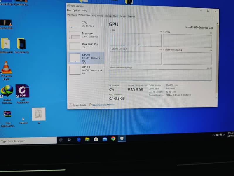 Dell Precision 7510 i7 with Nvidia Quadro M1000M w/2GB GDD R5 5