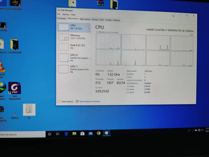 Dell Precision 7510 i7 with Nvidia Quadro M1000M w/2GB GDD R5 1