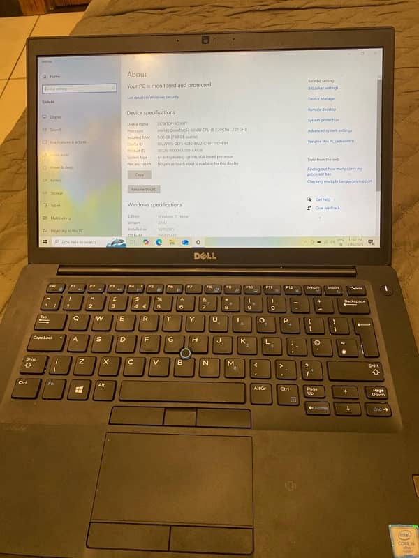 Dell laptop Latitude i7 6th generation 8/256gb 1