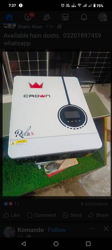 crown relax 4.2kw & 6.2kw solar inverter 4