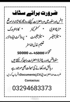 Urgent workars ki zarorat hai