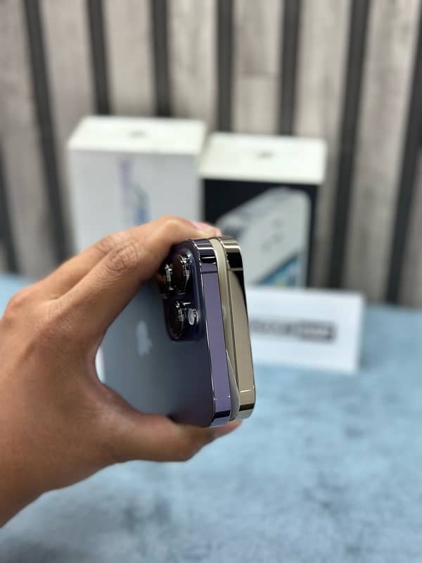 14 Pro Max 128GB 100% PTA Approved Purple Gold 4