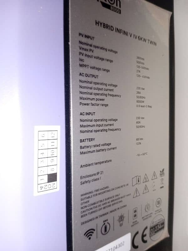 Knox Krypton 8000 6KW Hybrid Inverter 3