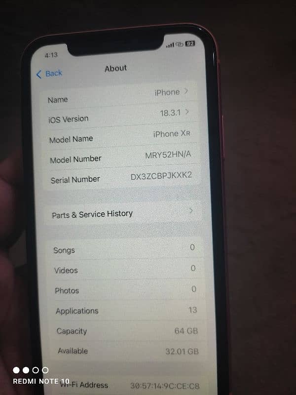 iPhone XR 64Gb 8