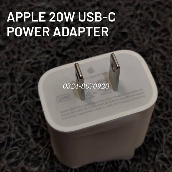 Genuine Apple 20W Power Adapter Charger Iphone 13 14 15 16 Pro Max 18W 0