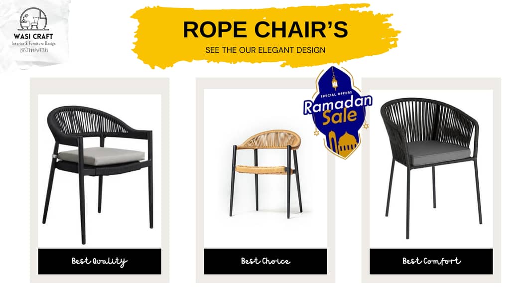 Rope Chair's Elegant Design with High Quality 2