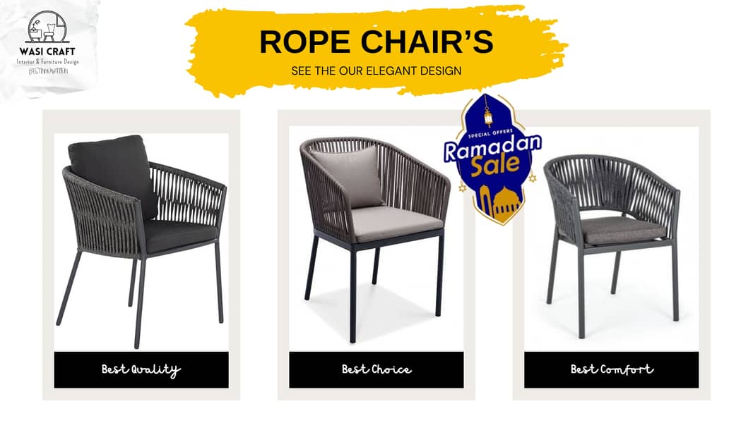 Rope Chair's Elegant Design with High Quality 4