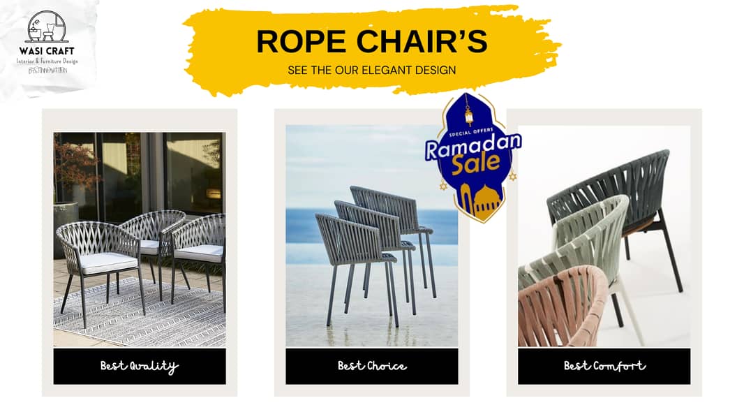 Rope Chair's Elegant Design with High Quality 5