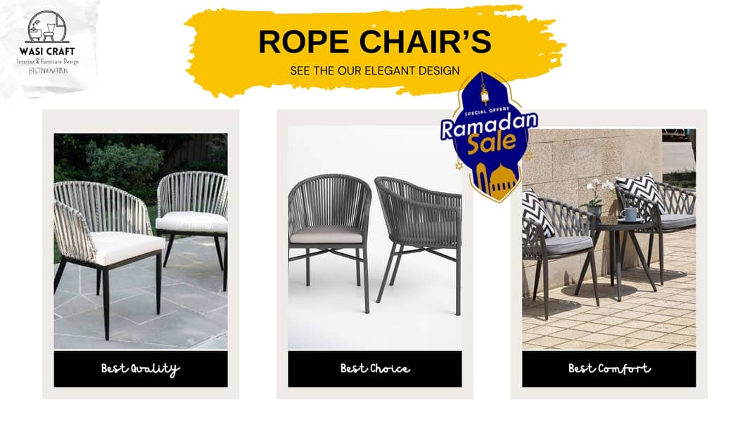 Rope Chair's Elegant Design with High Quality 6