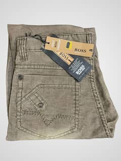 Hugo Boss Men's Light Brown Stylish Jeans