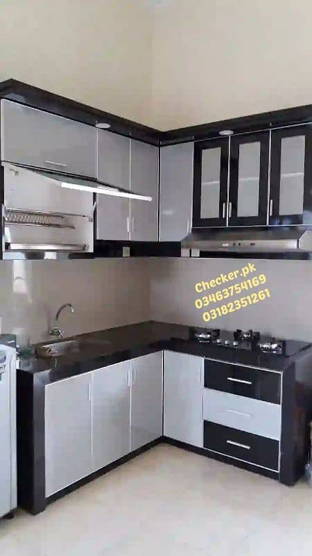 almari, sliding wardrobe, cabinet style cupboard, kitchen cabinet 2