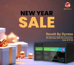 12v 100 Ah Revolt By Dyness Lithium battery