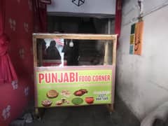 Wooden food counter