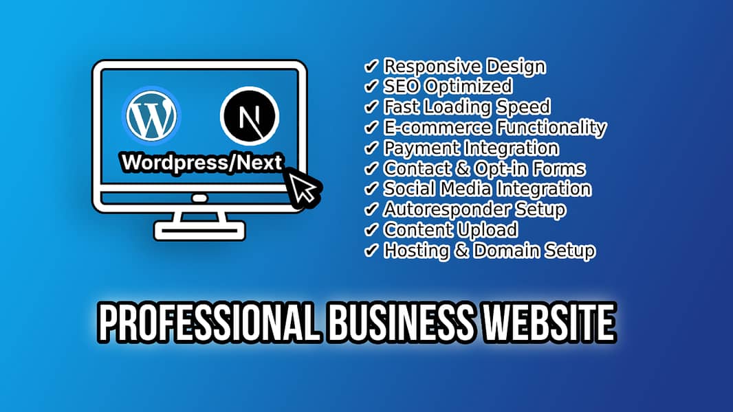 I will build a professional business website 0