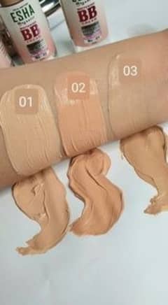 esha organics high coverage bb cream , shade 2 and 3  available