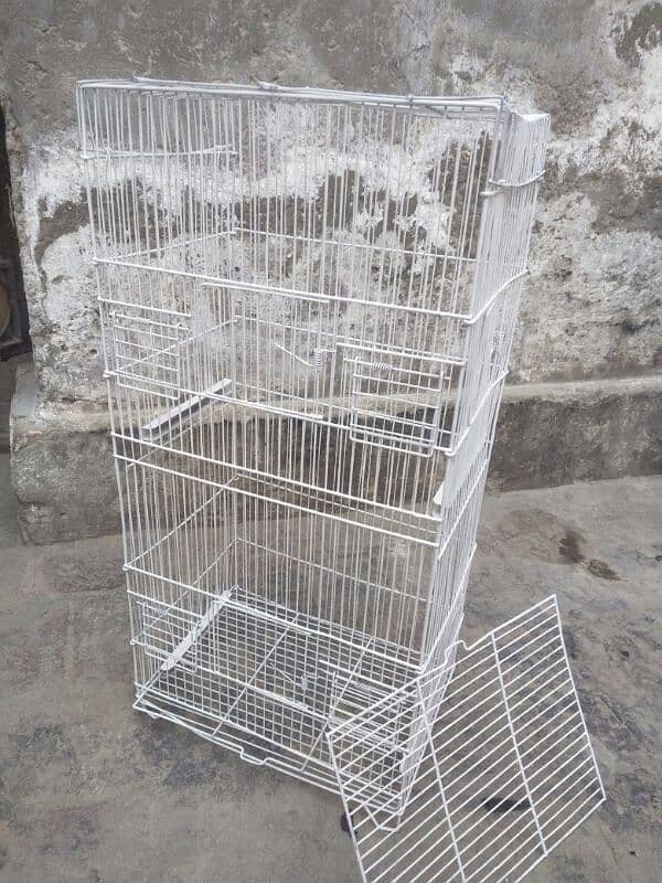 Foldable Birds iron cage . 2 portions 0