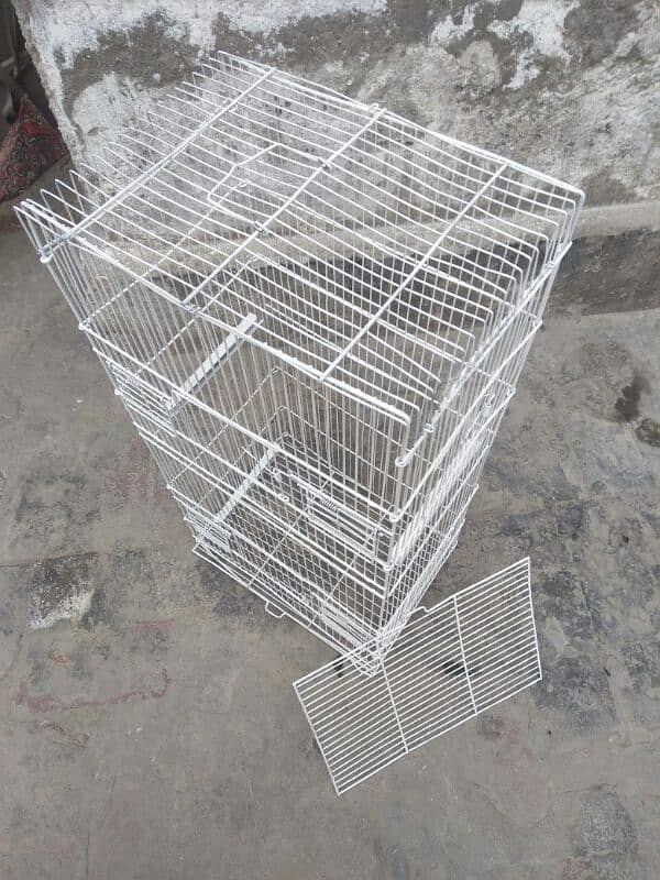 Foldable Birds iron cage . 2 portions 1