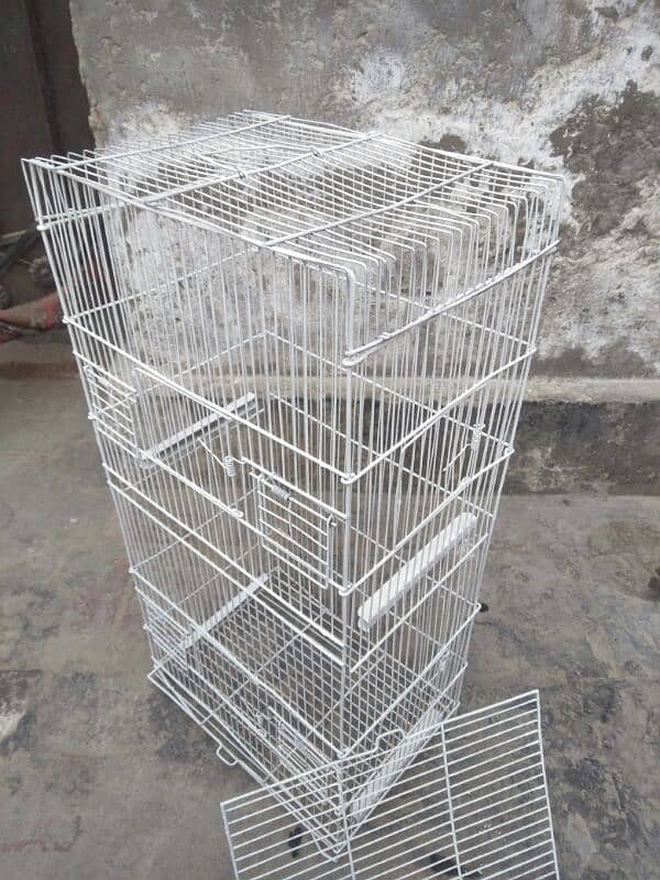 Foldable Birds iron cage . 2 portions 2