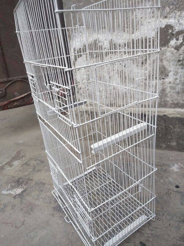 Foldable Birds iron cage . 2 portions 3