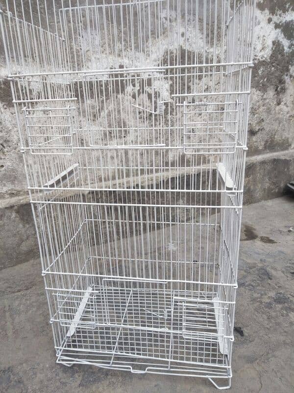 Foldable Birds iron cage . 2 portions 4