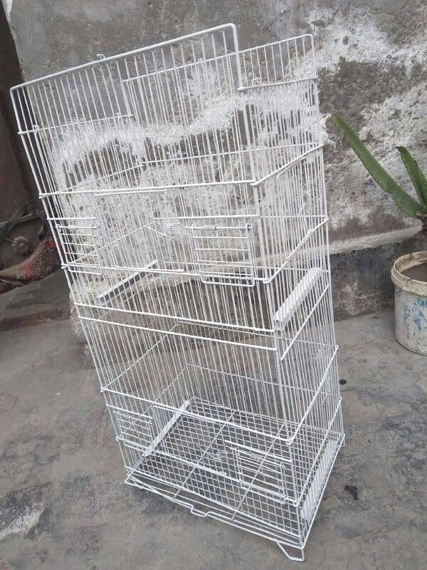 Foldable Birds iron cage . 2 portions 5