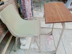 Study table for sale (with attached chair)