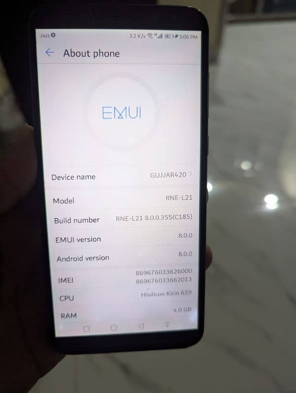 Huawei mate 10 lite 4 gb ram 8