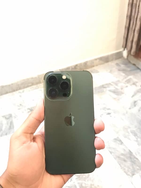 iphone 13 pro JV Non Active 128 gb Alpine Green colour 90% Battery . 1