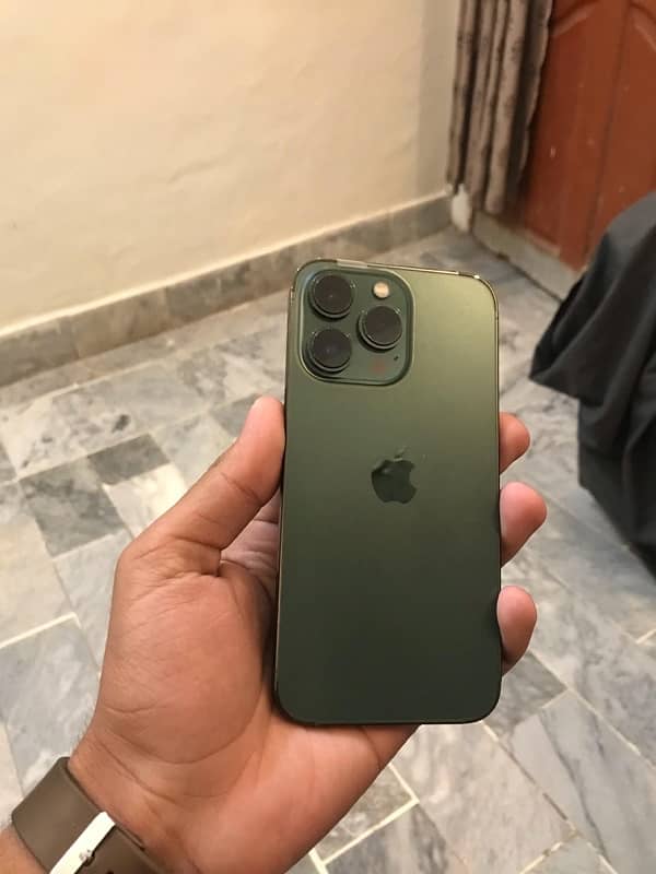 iphone 13 pro JV Non Active 128 gb Alpine Green colour 90% Battery . 8