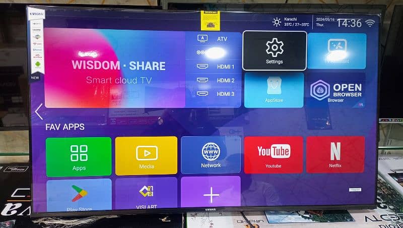 LED TV 55" INCHES SAMSUNG ANDROID SMART LED TV BEST QUALITY PIXEL 1