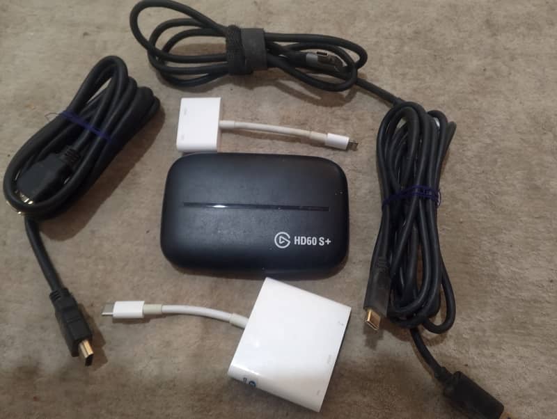 ELGATO HD60 PLUS WITH TYP C AND LIGHTNING CONNECTER ALSO EXTNTION CBL 1