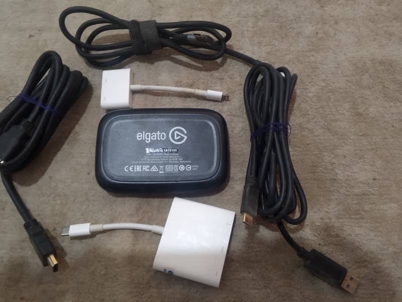 ELGATO HD60 PLUS WITH TYP C AND LIGHTNING CONNECTER ALSO EXTNTION CBL 2