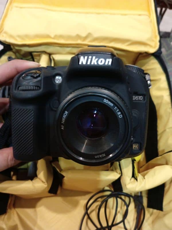 Nikon D610 with 50 mm 0