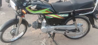 HONDA CD 70 MODEL 2019. KARACHI NUMBER HA