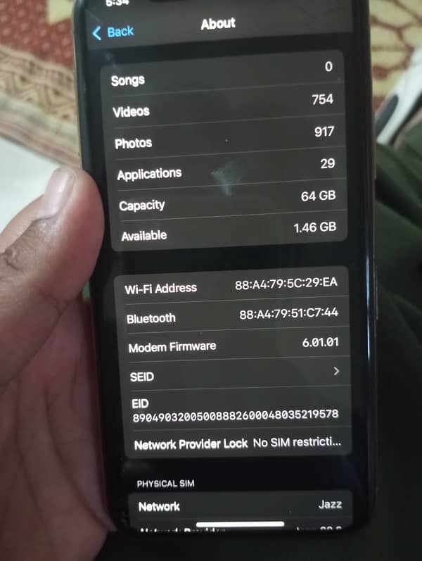 Iphone 11 pro official dual Pta proved 9