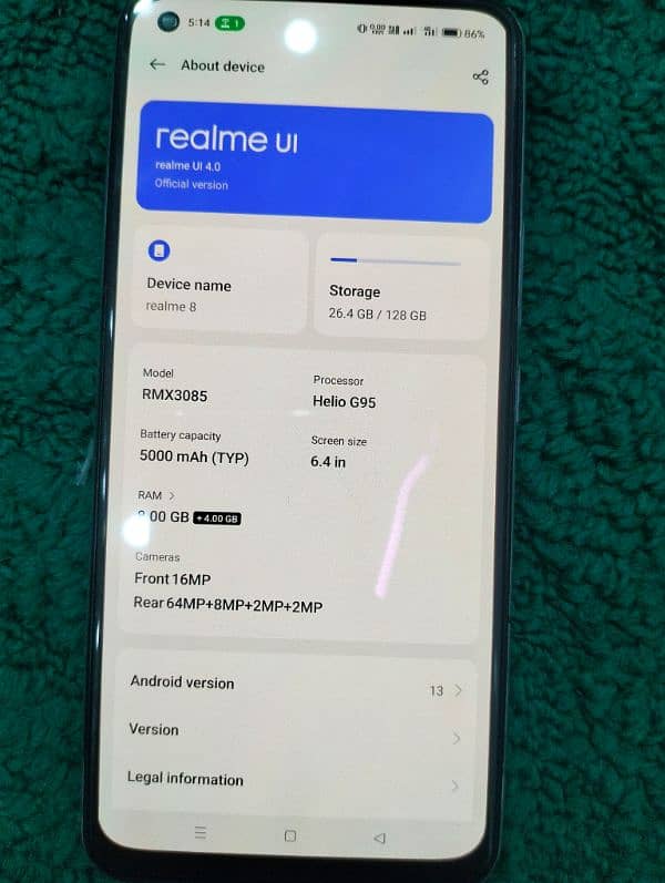 REALME 8 original condition full ok with box 2