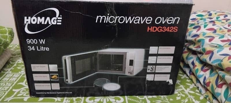 Homeage microwave with grill 34 litre 0