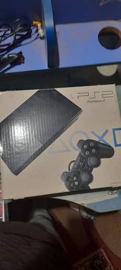 ps 2 slim for sell 5 cd + 1 controller