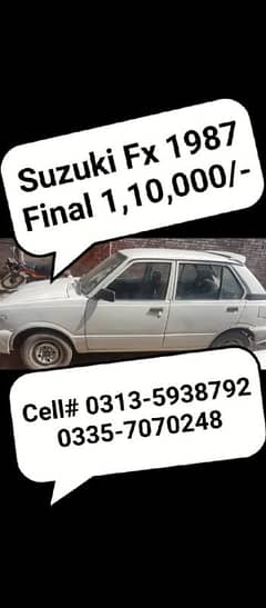 Suzuki FX 1987, mob# clearly on Car Picture, read add