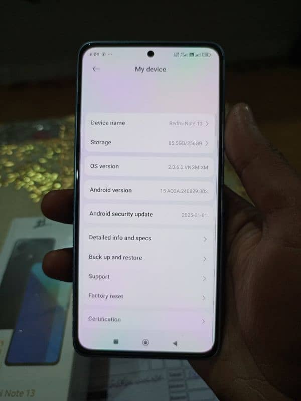 Redmi Note 13 256GB 10days used 6
