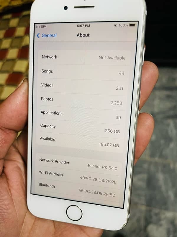 I phone 8, PTA Approved  256 gb memory 7