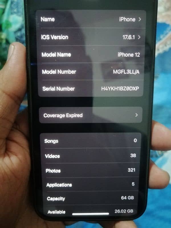 Iphone 12 64 GB FU 10/9 Betry Health 87 All Ok 6