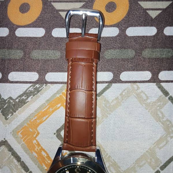 Rolex leather strap men's watch 6