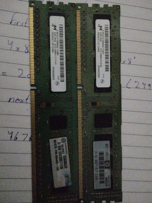 2gb ddr3 ramsticks pair 0